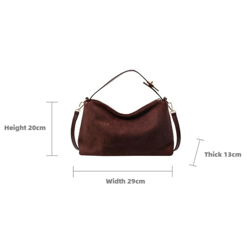 Bolsa Retrô Texturizada Grande Capacidade